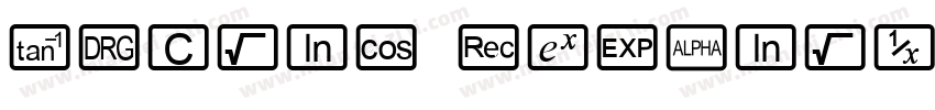 TICalc Regular字体转换